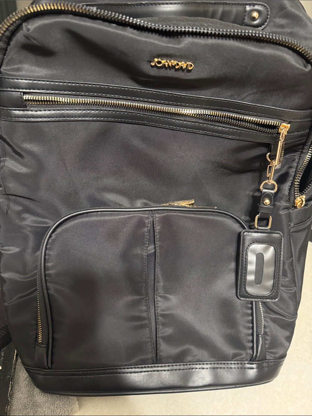 Joan & David travel backpack